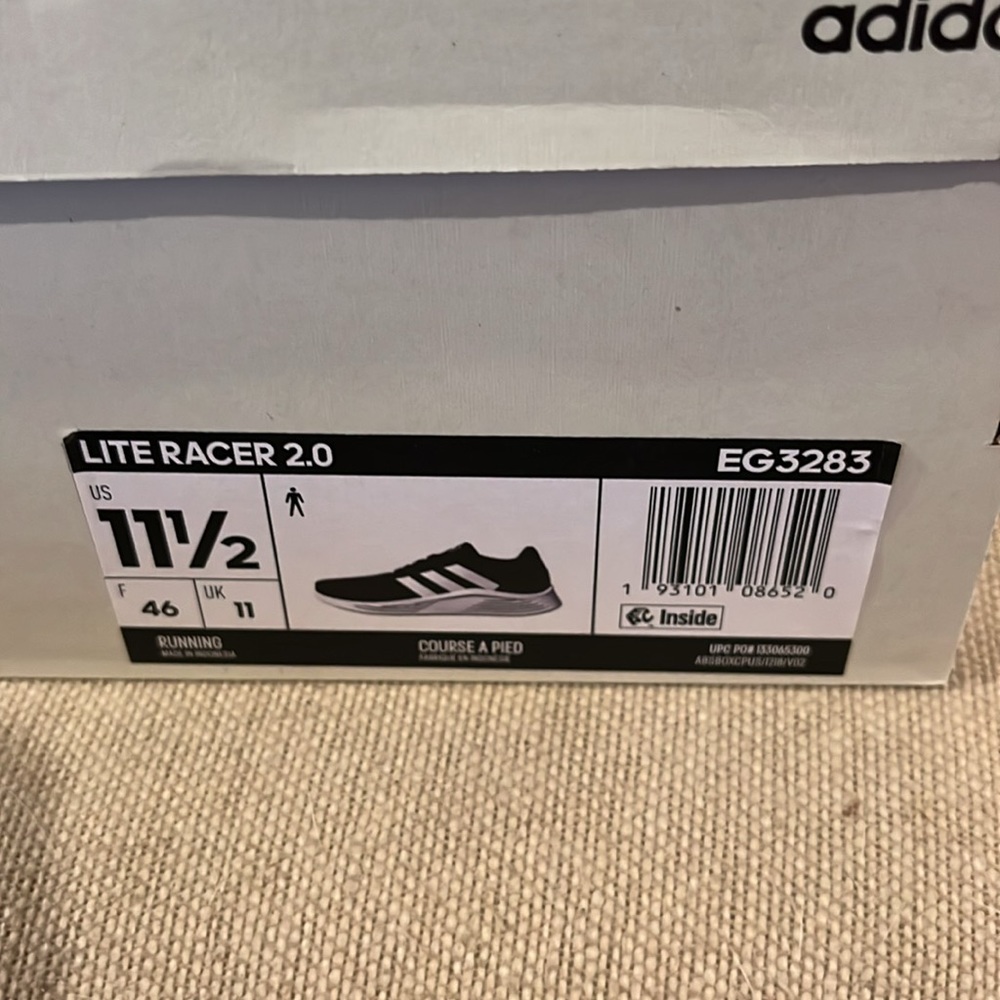 adidas Men's Lite Racer 2.0 Running Shoes/NWT/11.5 - Picture 11 of 16